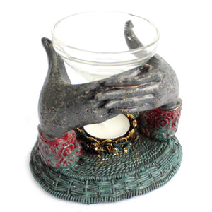 Antique Buddha - Offering Hands Oil Burner - ABC