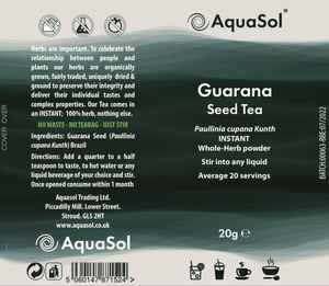 AquaSol Guarana Seed Tea 20g - AquaSol