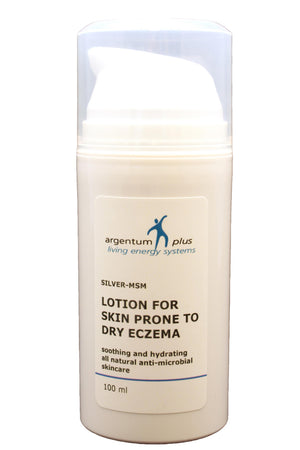 silver msm lotion for skin prone to dry eczema 100ml