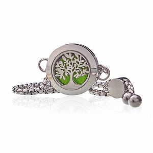 Aromatherapy Jewellery Chain Bracelet - Tree of Life - 20mm - AromaJ