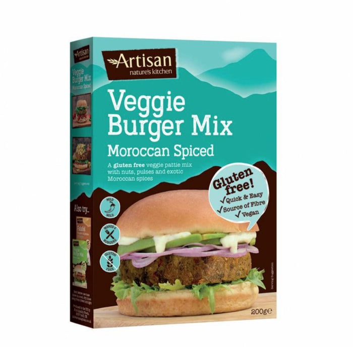 Artisan Grains Veggie Burger Mix Moroccan Spiced 200g