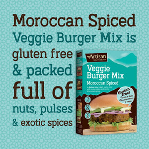 Artisan Grains Veggie Burger Mix Moroccan Spiced 200g - Artisan Grains