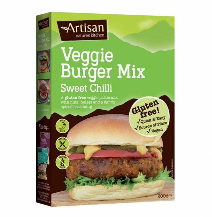 Artisan Grains Veggie Burger Mix Sweet Chilli 200g