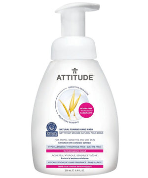 ATTITUDE Natural Foaming Hand Soap 250ml (for atopic, sensitive and dry skin)