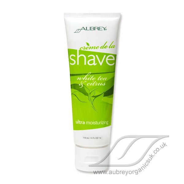 Aubrey Organics Creme de la Shave - White Tea & Citrus 118ml