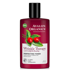 wrinkle therapy with coq10 rosehip perfecting toner 237ml