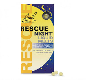 Bach Flower Remedies Rescue Night Liquid Melts 28's - Bach Flower Remedies