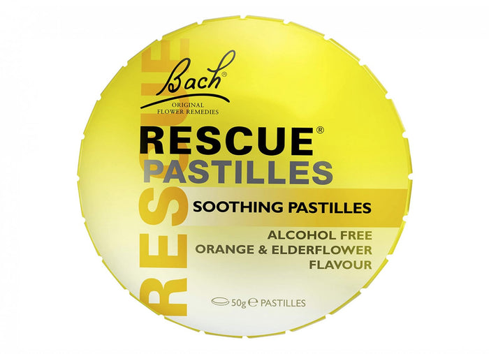 Bach Flower Remedies Rescue Pastilles Orange & Elderflower 50g