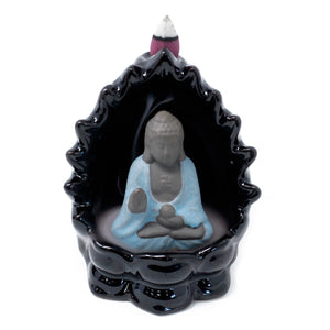 Back Flow Incense Burner - Buddha & Lights - BackF