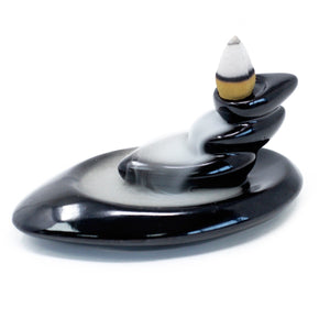 Back Flow Incense Burner - Small Pebbles - BackF