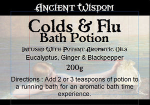 Bag Labels for Colds & Flu (4 sheets of 18) - ABPlb