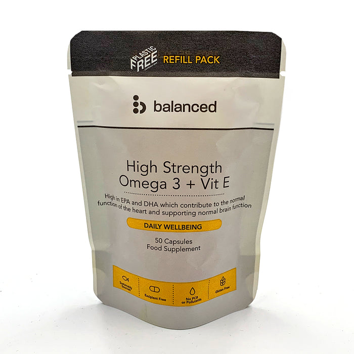 Balanced High Strength Omega 3 Plus Vit E (Refill Pack) 50's