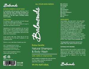 natural shampoo body wash 200ml