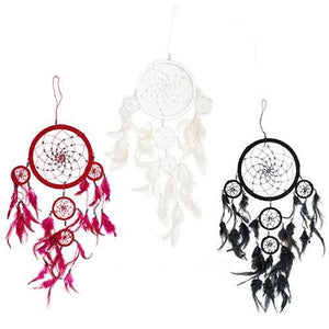 Bali Dreamcatchers - Large Round - Black/White/Red - BDC