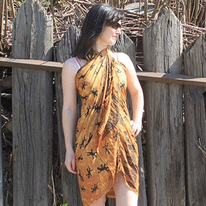 Bali Gecko Sarongs - Chocolate - BGS