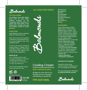 Balmonds Cooling Cream 100ml - Balmonds