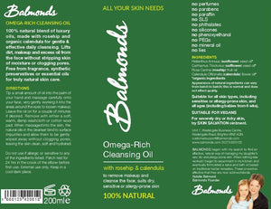 Balmonds Omega - Rich Cleansing Oil 200ml - Balmonds