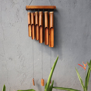 Bamboo Windchime - Natural finish - 12 Large Tubes - BBamC