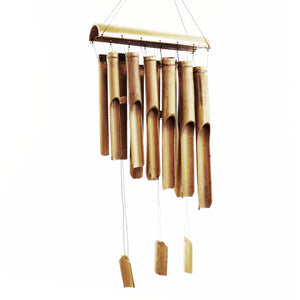 Bamboo Windchime - Natural finish - 12 Large Tubes - BBamC