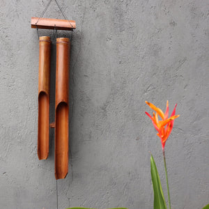 Bamboo Windchime - Natural finish - 4 Big Tubes - BBamC