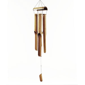 Bamboo Windchime - Natural finish - 4 Large Tubes - BBamC