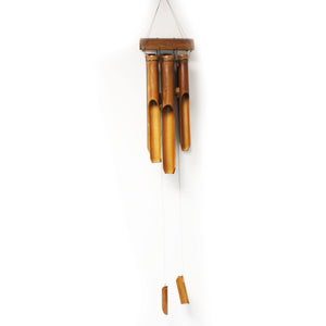 Bamboo Windchime - Natural finish - 6 Medium Tubes - BBamC