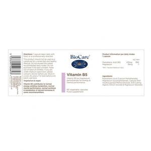 biocare-vitamin-b5-60s