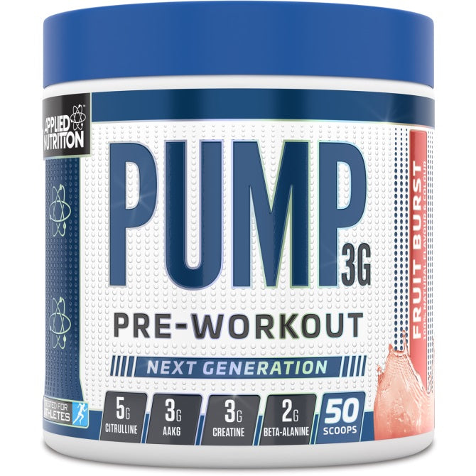 Pump 3G Pre-Workout, Icy Blue Raz (EAN 634158794339) - 375 grams
