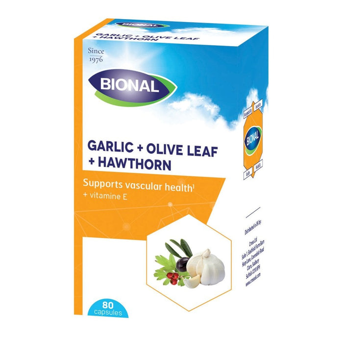 Bional Garlic + Olive Leaf + Hawthorn 80's