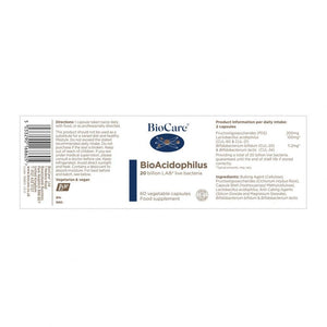 BioCare BioAcidophilus 60's - BioCare