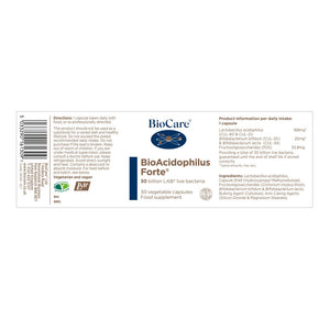 BioCare BioAcidophilus Forte 30's - BioCare