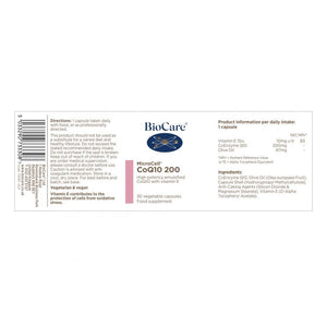 BioCare CoQ10 200 30's - BioCare