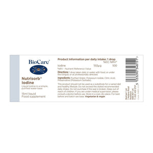 BioCare Nutrisorb Iodine 15ml - BioCare