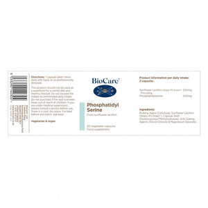 BioCare Phosphatidyl Serine 30's - BioCare