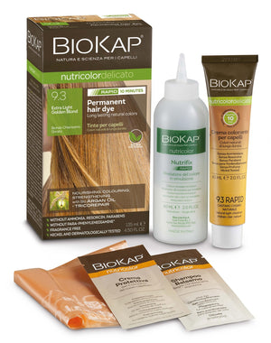 BioKap 9.3 Extra Light Golden Blond Permanent Hair Dye 135ml - BioKap