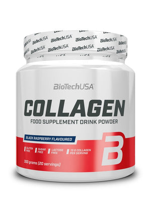 BioTechUSA Collagen, Black Raspberry - 300 grams - BioTechUSA