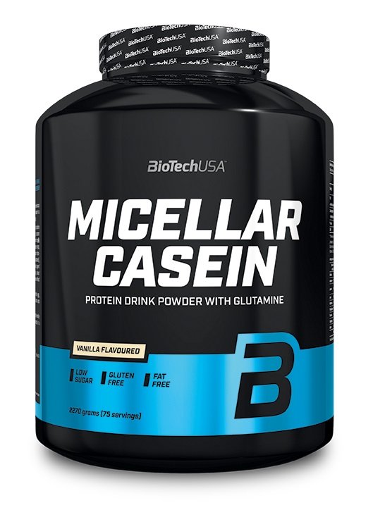 BioTechUSA Micellar Casein, Strawberry - 2270 grams