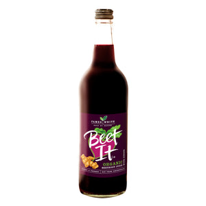 organic beetroot juice with ginger 75cl glass
