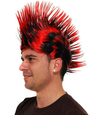 Black & Red Punky - Wig