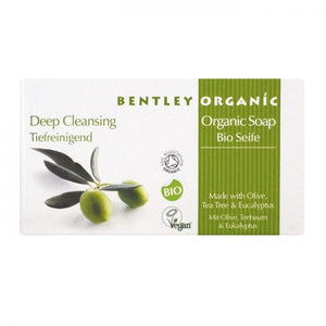 Bentley Organic Deep Cleansing Organic Soap with Olive, Tea Tree & Eucalyptus 150g