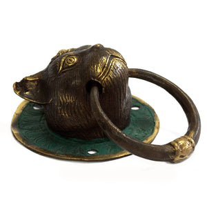 Brass Door Knocker - Cats Head - BDK