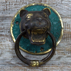 Brass Door Knocker - Tiger Head - BDK