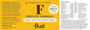 Bud Fertility Formula (Female) 60's - Bud