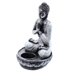 Buddha Candle Holder - White - Medium - Rbud