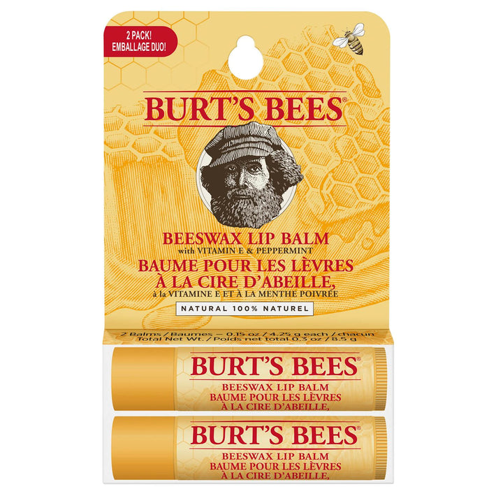Burts Bees Beeswax Lip Balm 2 Pack