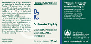 Cannabigold Formula CannabiGold Vitamin D3 + K2 30ml