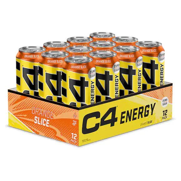 Cellucor C4 Explosive Energy Drink, Orange Slice - 12 x 500 ml.