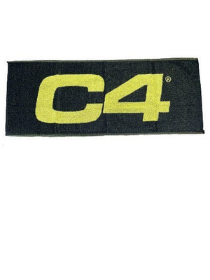 Cellucor C4 Gym Towel, Black & Yellow - 100 x 40cm - Cellucor