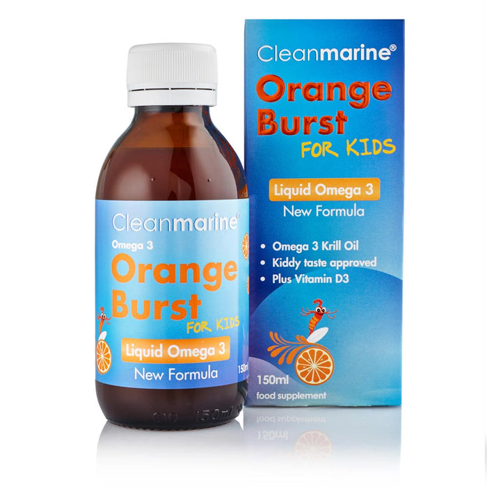 Cleanmarine Orange Burst for Kids Liquid Omega 3 150ml