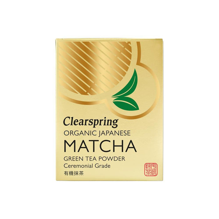 Clearspring Organic Japanese Matcha Green Tea Powder Ceremonial Grade (Tin) 30g